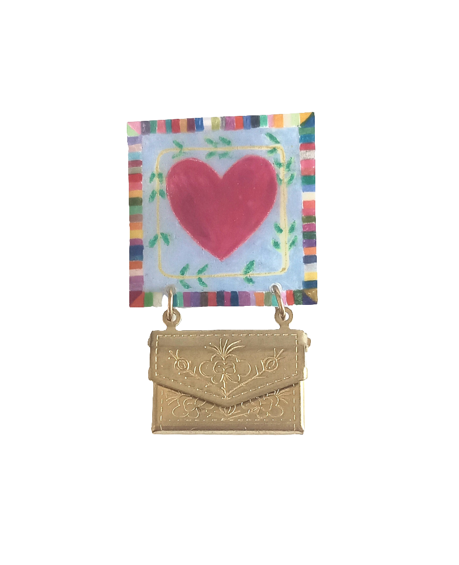 Broche Love letter