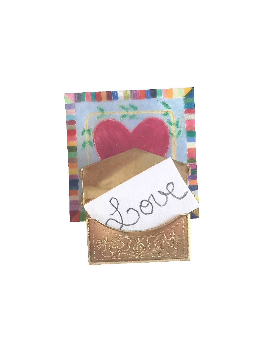 Broche Love letter