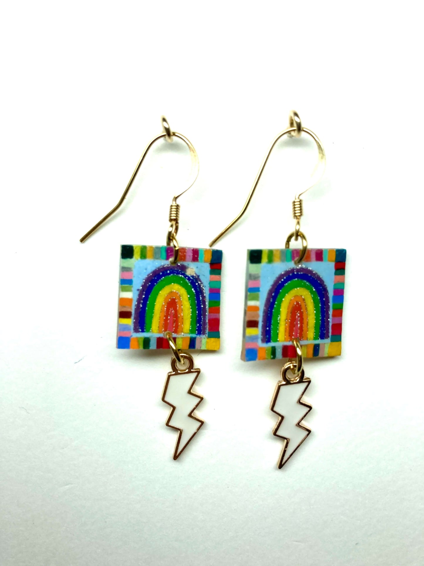 Mes petits cadres | Boucles d'oreille, 2 tableaux, 46