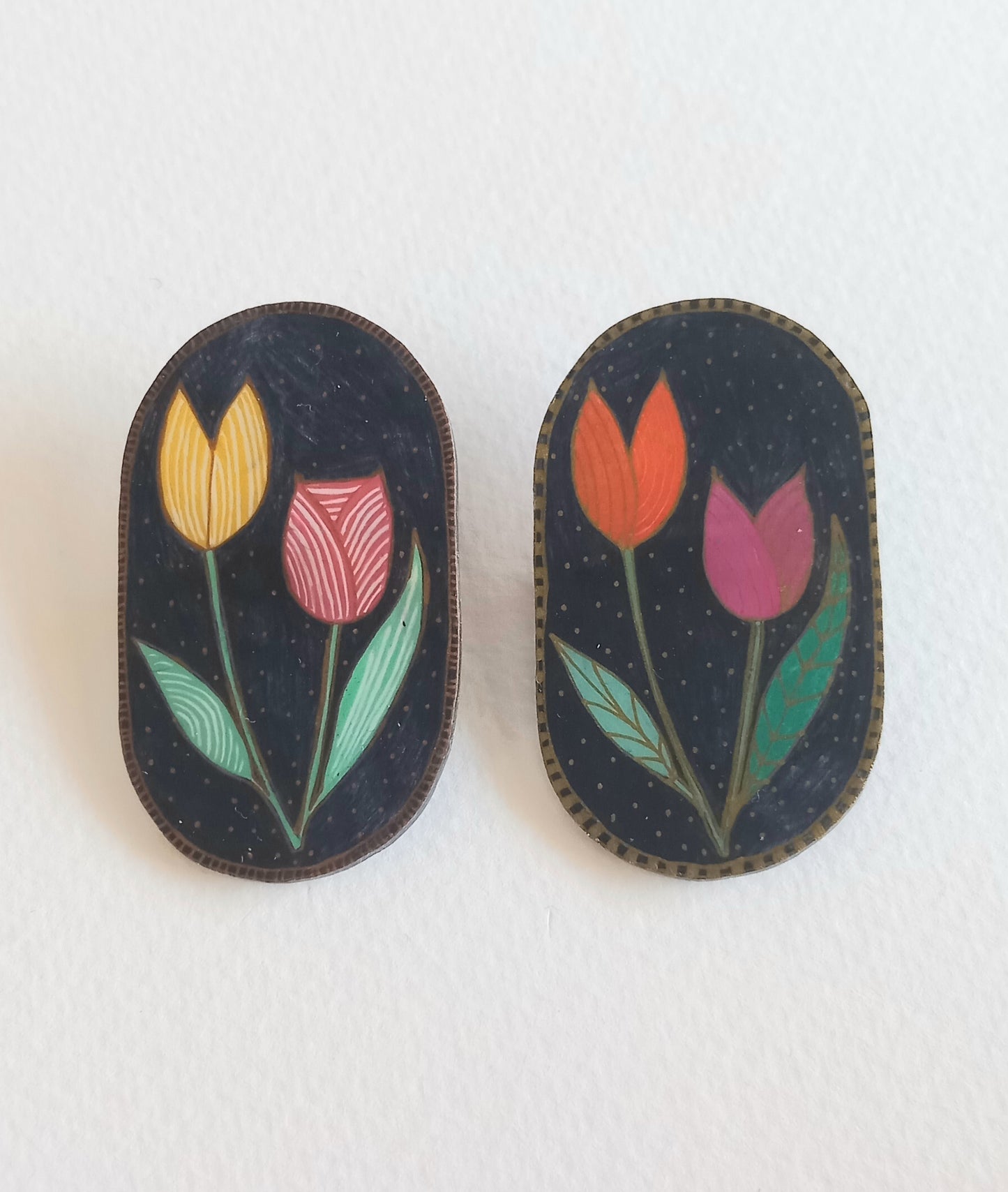 Broche Les tulipes