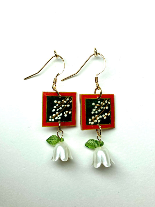 Mes petits cadres | Boucles d'oreille, 2 tableaux, 52