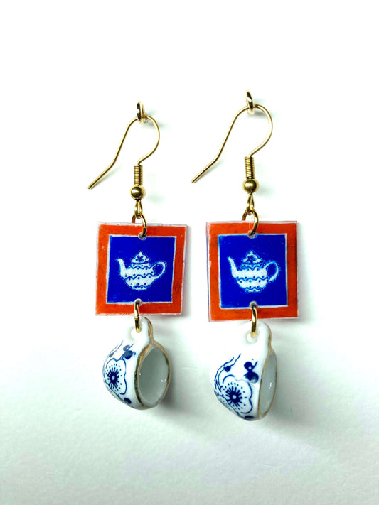 Mes petits cadres | Boucles d'oreille, 2 tableaux, 8